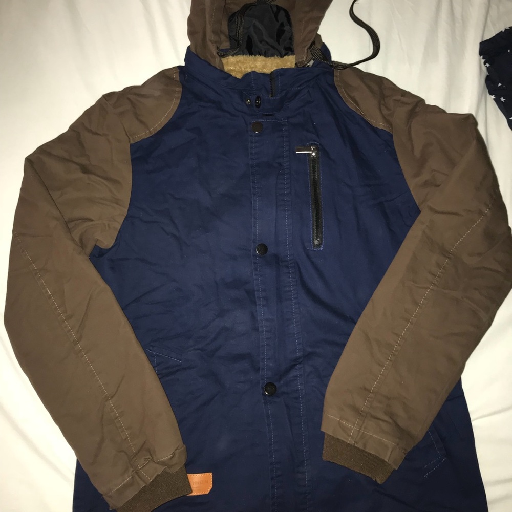 Brown & Navy Blue Jacket